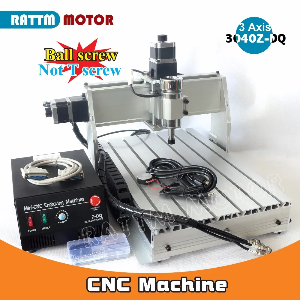 3 Axis 3040 Z-DQ CNC 500W Spindle CNC Router Engraving Milling Cutting Machine LPT Or USB Port