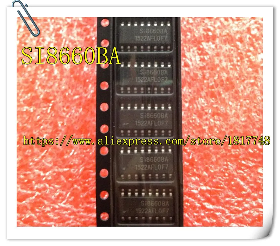 

10PCS/LOT SI8660BA-B-IS1 SI8660BA SI8660 SOP-16 LOW POWER SIX-CHANNEL DIGITAL ISOLATOR