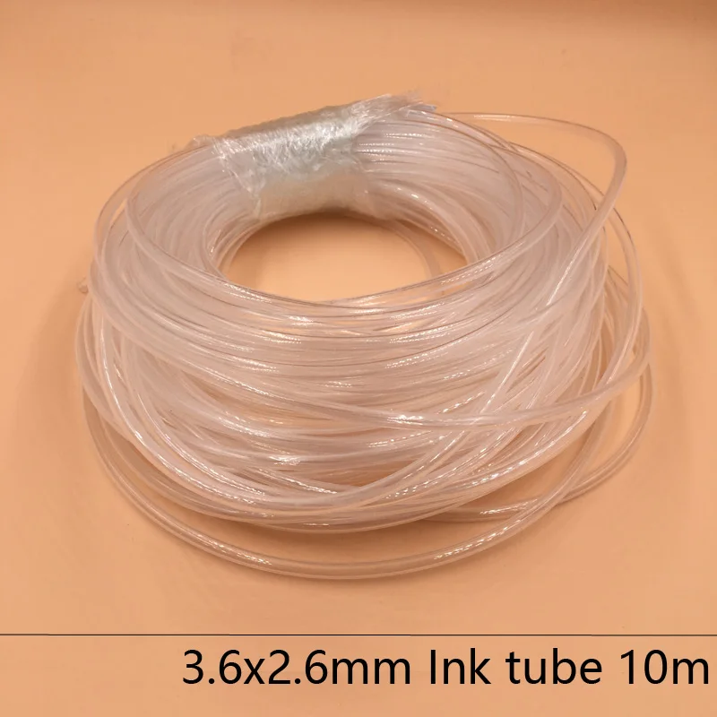 10 meter eco solvent ink Tubing for Bulk ink System 3.6x2.6mm Roland, Mutoh, Mimaki Printers ink line tube ink supply tube