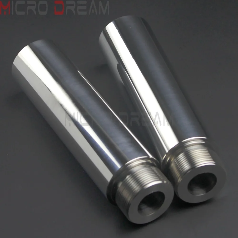 1 Pair Chrome Motorcycle Fork Tube Risers 5 inch Extension For Harley Dyna Glide FXD Sportster XL1200 XL883  40mm Fork Tube