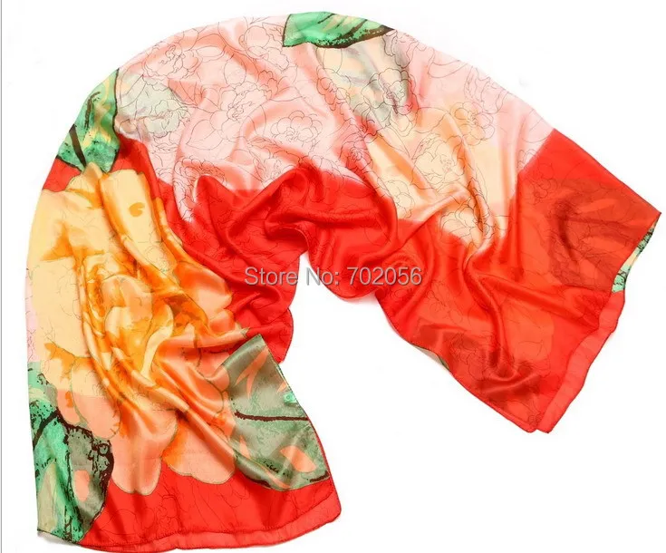 

2016 new arrival 100% silk UV protect wrap shawl scarf wholesale Retails Sarongs Hijabs Bandanas women 13 colors 180*100cm #3770