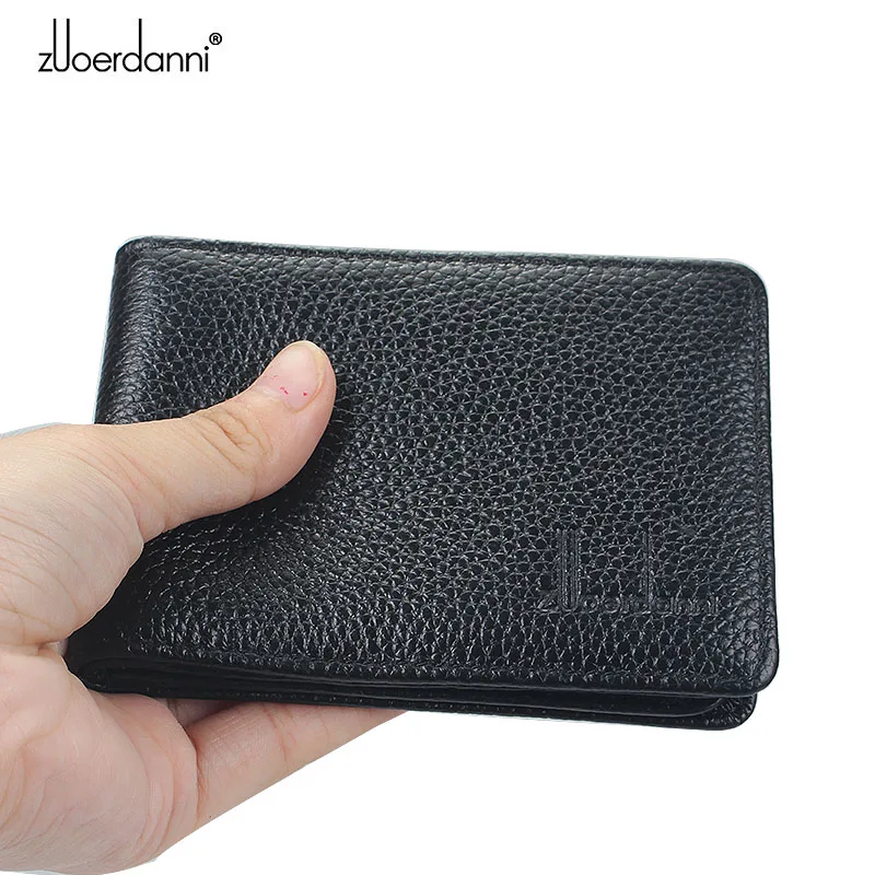 Brand Zuoerdanni Driver License  Genuine Leather Documents Bag Credit Holder ID Card Case 4 Folds A216