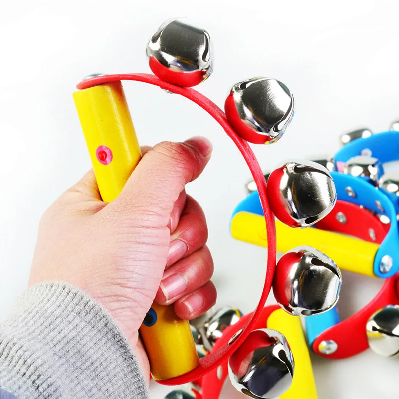 Baby Musical Toys Handbell Semicircle Rattle Toy Infant Music Instruments Ages 6 Months & Up Training Listening Toy