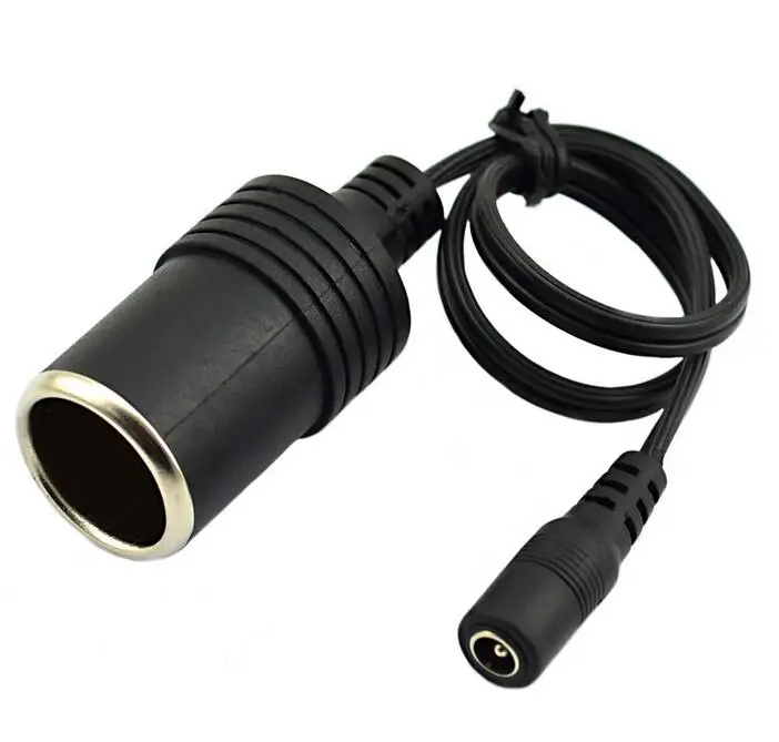 Cigarette Lighter socket  TURN  AC 5.5*2.1  Female/male  Plug  cable extention adapter 30cm