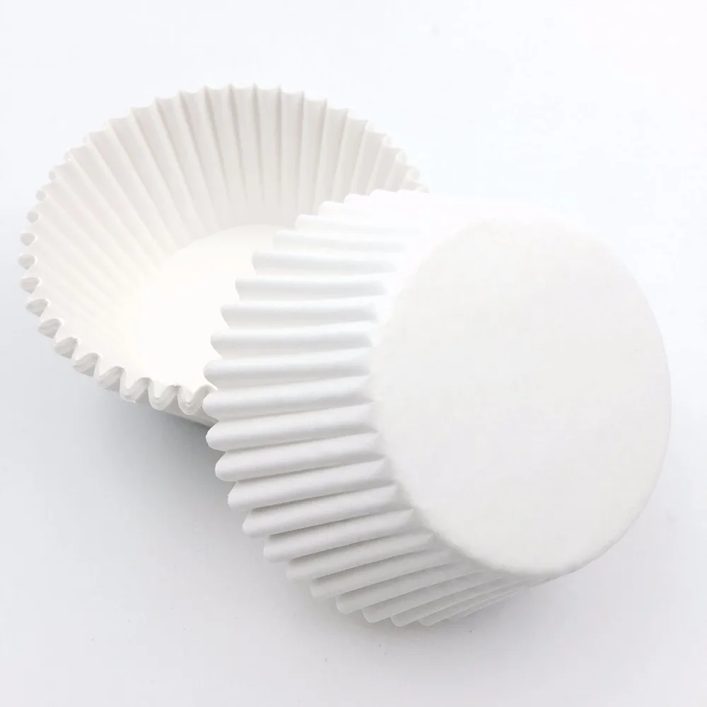 100Pcs/Lot Pure White Cupcake Liners Food Grade Paper Cup Cake Baking Cup Muffin Kitchen Cupcake Cases Cake Molds