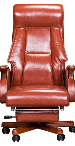 Office chair leather boss chair can lie on computer chair family chair study swivel chair.