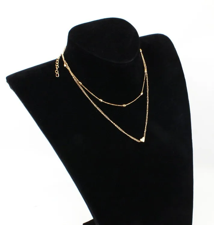 New Fashion Simple Tide Female Street Shooting Decoration Love Multi-layer Clavicle Necklace Elegant Necklace