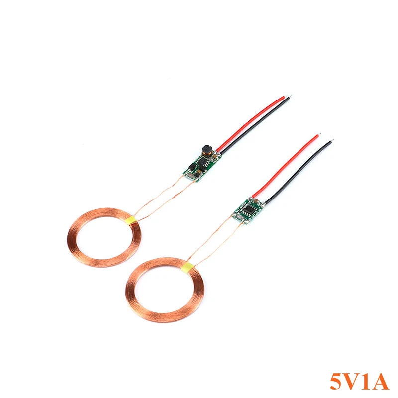 5v 1A/5V 2A Wireless Charger Module Large Current Wireless Power Supply Module Transmitter Receiver Charging Coil Module DIY