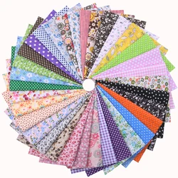 Nanchuang Random Thin Patchwork Cotton Fabric For Sewing Scrapbooking Fat Quarters Tissue Quilt Pattern Scraps 40pcs 20x24cm