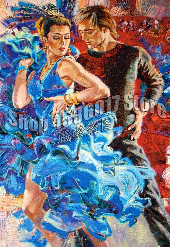 Diy Diamond Painting Ballet & Dance People Hispanic Diamond Mosaic 5D Embroidery Needlework Handmade Crafts Home Decoration Full