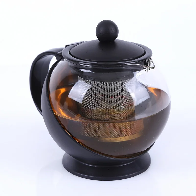 Heat-resistant glass tea pot stainless steel filter liner, bubble teapot high temperature resistant large capacity kettle herbal