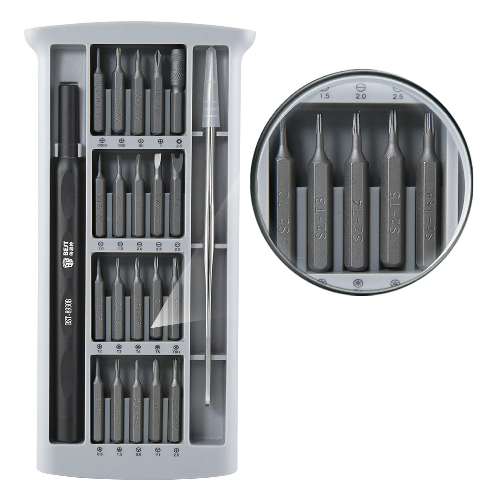 BST-8930B Neue Version 20 Bits Universal Handy Kamera Multi Hand Präzision Schraubendreher-satz
