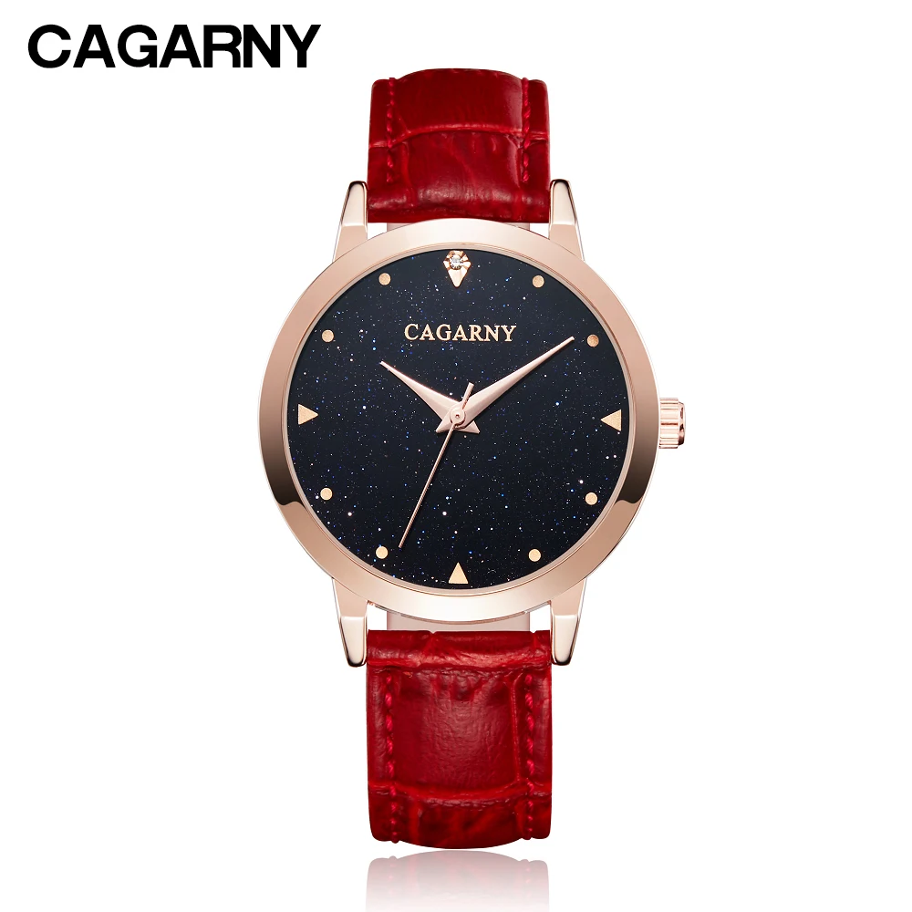 

Cagarny Women Wrist Watches Top Luxury Brand Ladies Fashion Simple Quartz Female Clock Waterproof Watch Casual Relogio Feminino