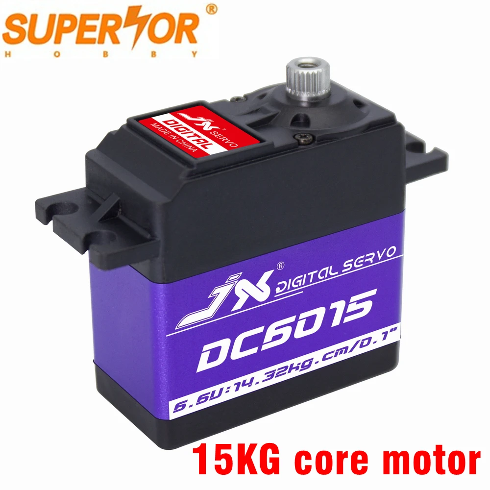 DC6015 JX 15kg Servo alluminio Shell Metal gear Core Standard digitale per aereo RC auto 0.1sec 6.6V 1/8 1/10 DS3325MG