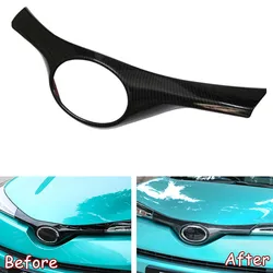 JXKaFa Fit For Toyota CHR C-HR 2016-2018 Car Exterior Parts Front Bumper Grill Upper Logo Decoration Frame Trim Styling ABS