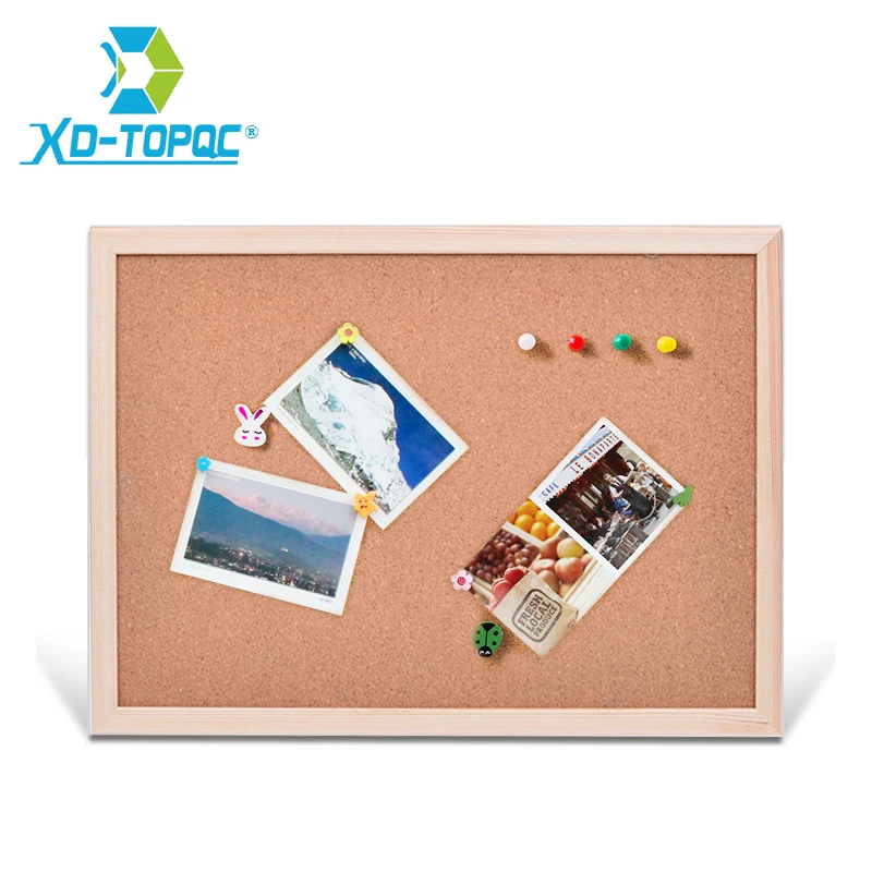 30*40cm Wooden Cork Board Natural Pine Wood Frame Message Boards Office Decorative Home Bulletin Supplier Factory Direct Sell