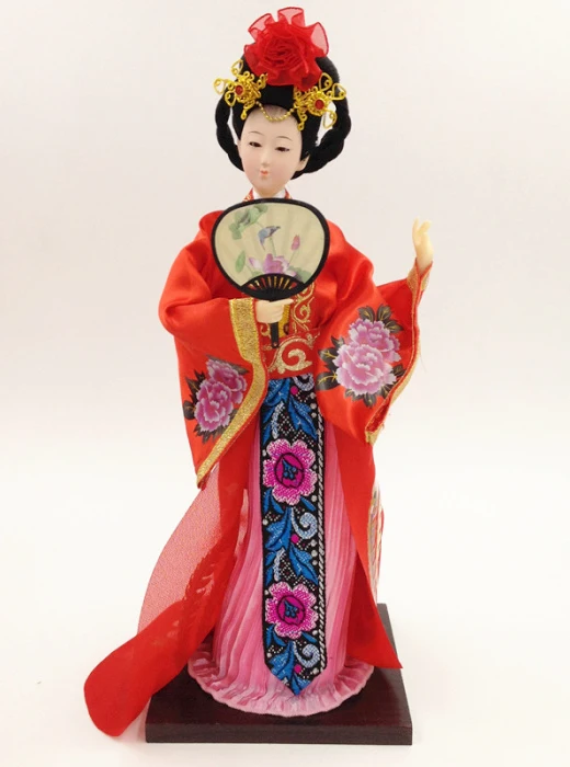 

Exuqisite Oriental Chinese Classical Broider Doll Beautiful Chinese Girl Statue No.2