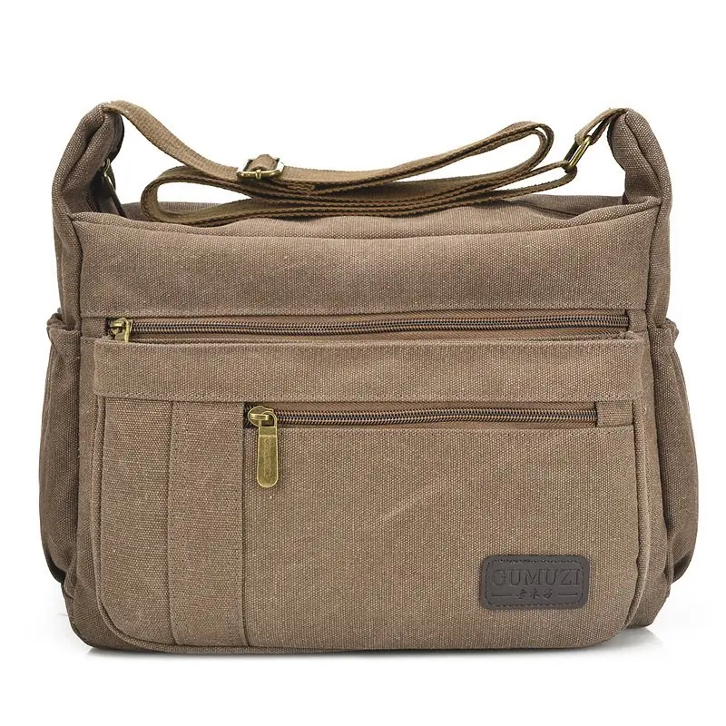 Hot Classic MAN\'s Shoulder Bag,Men\'s Vintage Canvas School Military Travel Handbags Messenger Bag Bolsas sac a main High Quality