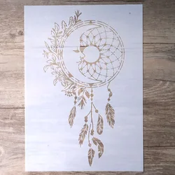 A4 DIY Craft Layering Dreamcatcher Stencil For Walls Painting Scrapbooking Stamping Album Decorative Embossing Paper Card