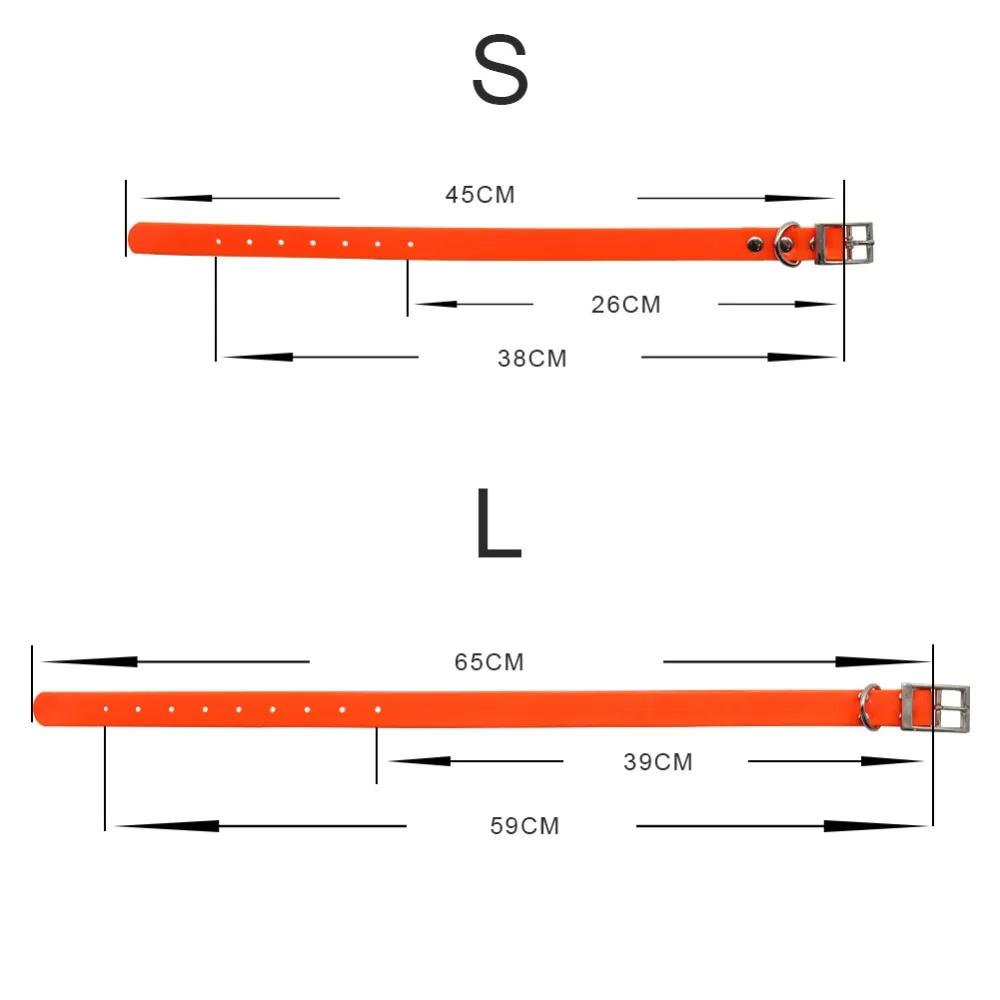 하이 퀄리티 조절 가능한 TPU 내구성 방수 대형 개 목걸이, 강아지 스트랩, 퓨어 컬러 개 액세서리
