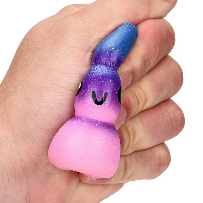 Exquisite Fun Galaxy Poo miękkie pachnące Squishy wycisnąć zabawki antystresowe śmieszne urok powolne rośnie PU stres Reliever zabawka 7*7*6 CM