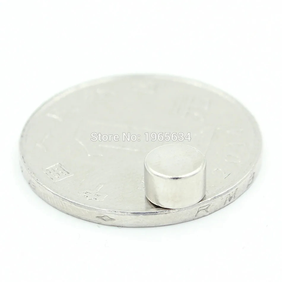 

50pcs Neodymium N35 Dia 6mm X 4mm Strong Magnets Tiny Disc NdFeB Rare Earth For Crafts Models Fridge Sticking magnet 6x4mm