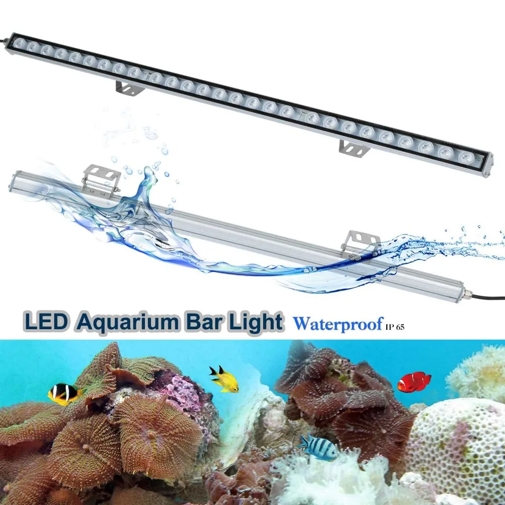 Imagem -05 - à Prova d Água Led Barra de Luz de Aquário Lâmpada de Tira Dura para Crescimento de Coral de Recife Planta Iluminação de Tanque de Peixes de Água Doce Peças Lote 81w Ip65