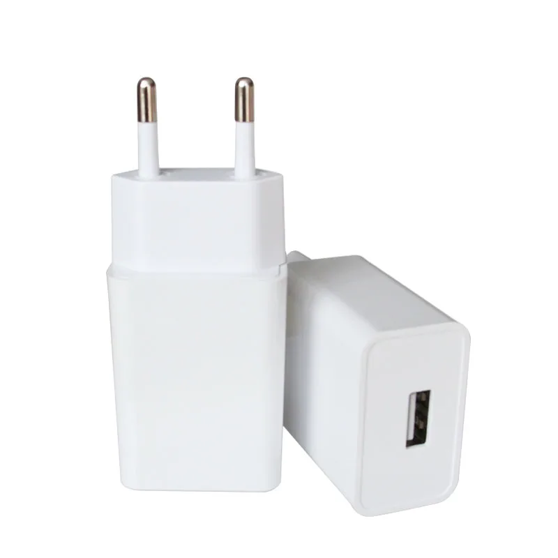 2019 الوافدين الجدد الأوروبي USB محول الطاقة الاتحاد الأوروبي التوصيل الجدار شاحن السفر 1 منافذ USB 5V1A 5V2A الهاتف المحمول مايكرو بيانات الشحن