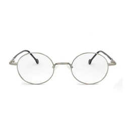 ESNBIE High Quality Alloy Metal Round Glasses Frame For Women Gold Men Vintage Oval Clear Lens Fashionable Spectacle Frames