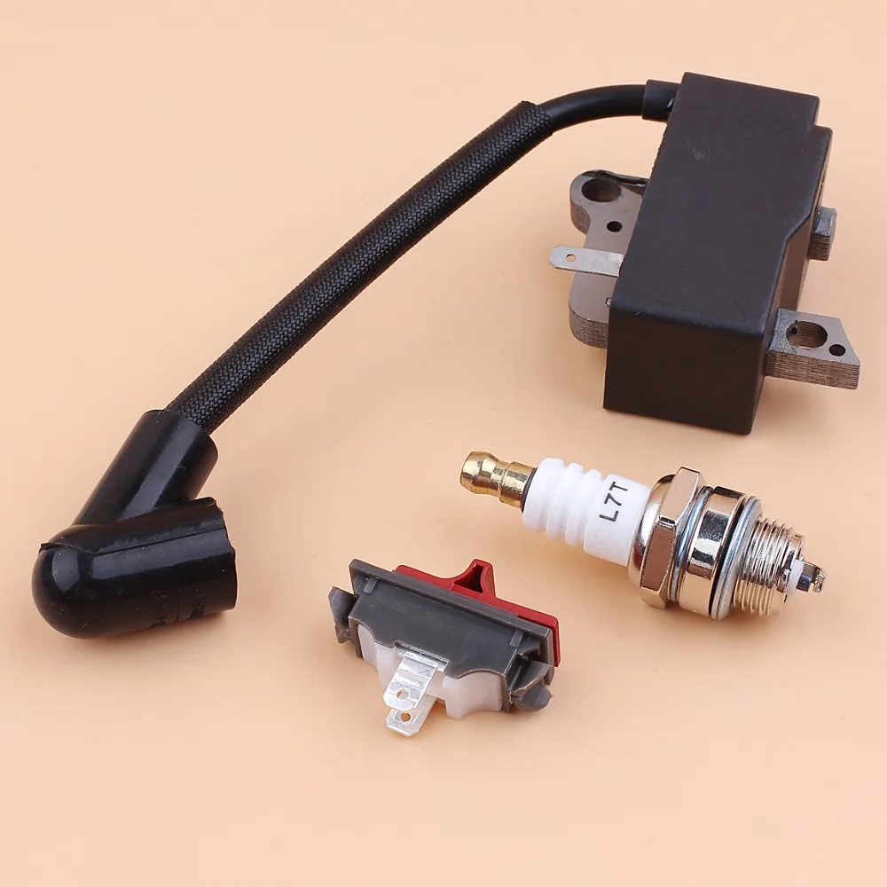 Ignition Coil Candle Spark Kill Stop Switch Kit Fit For Husqvarna 235R 232L 235R 240L 240RJ 227L 227R 225R 225L Brush Cutter