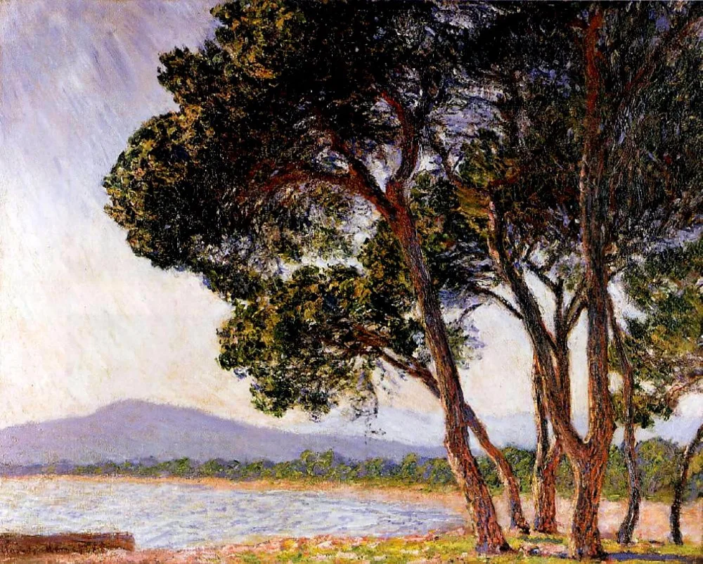 

100% handmade oil painting reproduction on linen canvas,beach-in-juan-les-pins,Landscape oil painting