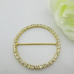 10pcs round rhinestone buckle for wedding invitation card 40mm