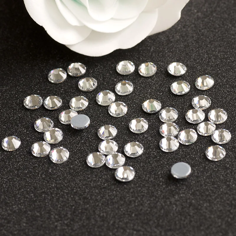 YANRUO 2058HF Kristall Hot Fix Strass Kristall Und Steine Flatback Strass Hotfix Kristalle Steine Für Kleidung Kleider – Detail 7