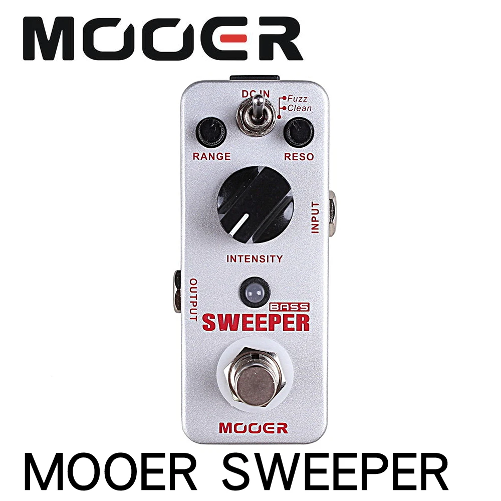 

MOOER SWEEPER Bass Guitar Filter Effect Pedal True Bypass Full Metal Shell With true bypass footswitch LED indicator light