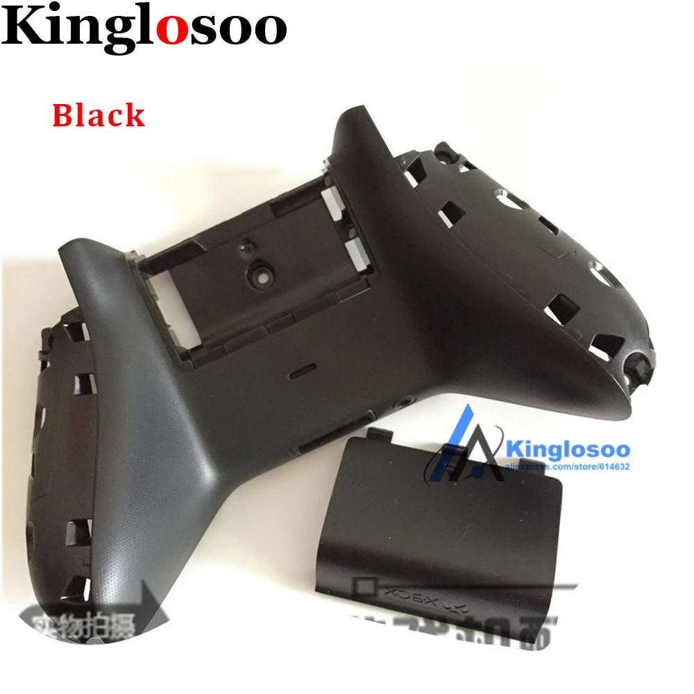 Black Game controller back shell housing Battery door cover for Xbox One S Gamepad