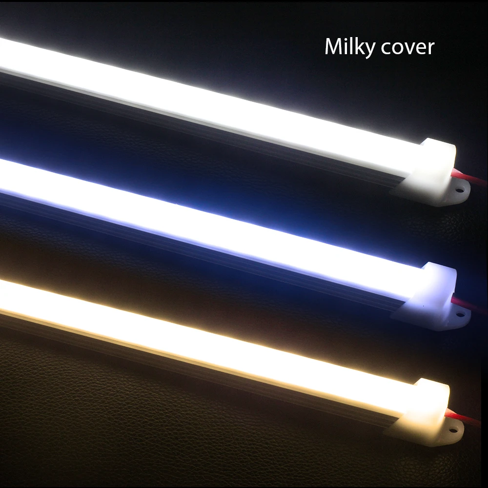 LED Bar światła DC12V 5630 5730 taśma LED biały zimny biały ciepły biały LED Tube z U Aluminium Shell + PC pokrywa 2 sztuk/partia