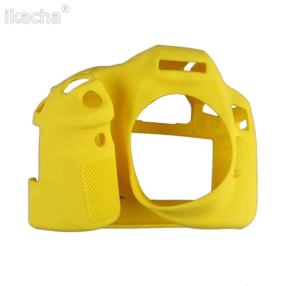 لينة سيليكون القضية لكانون 80d كاميرا فيديو حقيبة الكاميرا حالة المطاط واقية الجسم غطاء الجلد