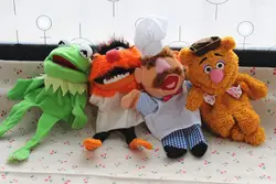 The Muppet show Puppet Frog Fozzie Bear Swedish Chef  Plush Stuffed 28cm Puppets Baby Kids Children Toys