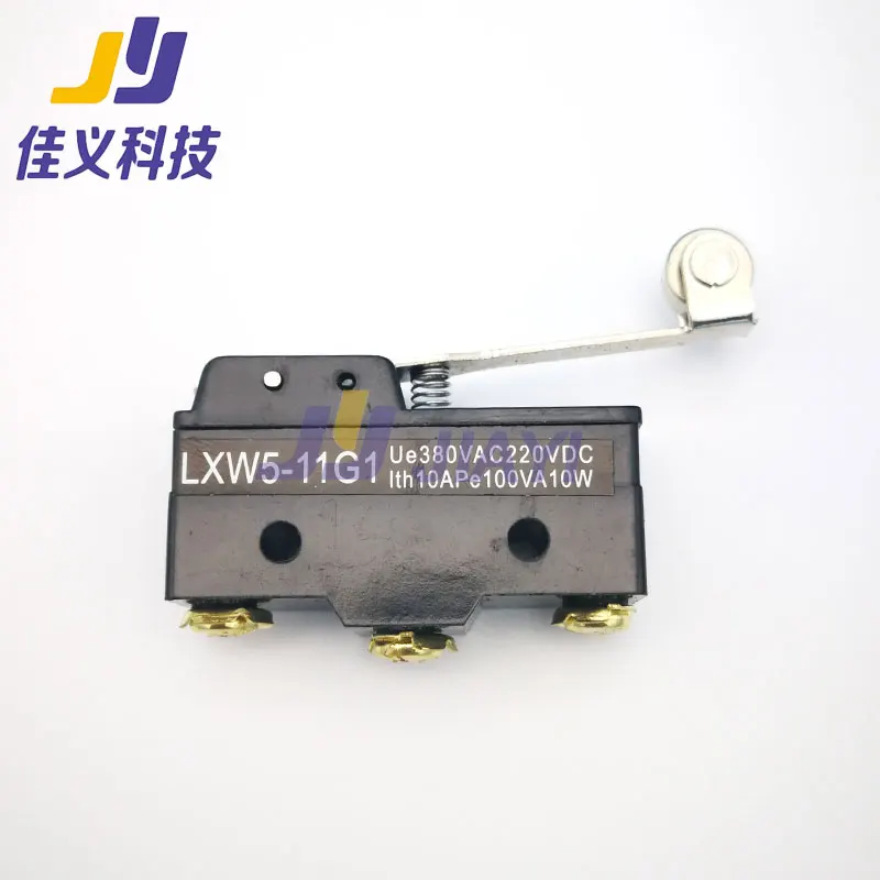 2Pcs/Pack Micro Switch Limit Switch LXW5-11G1 220V 10A 10W Stroke Switch with Long Handle with RollerPlastic Case;High Quality!!