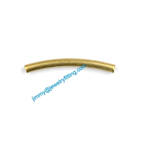 

2013 New Jewelry findings Brass Bent Tubing tube spacer tube beads for bracelet 2*21mm