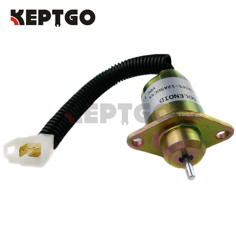 New 12V Fuel Shut Off Shutdown Solenoid For Kubota Yanmar Synchro Start SA4569T 1503ES-12A5UC5S SA-4569-T