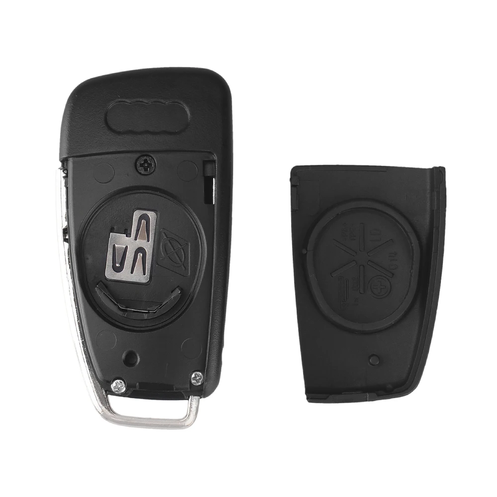 KEYYOU Replacement Folding Flip 3 Button Remote Car Key Shell Cover Fob For Audi Q7 A3 A4 A6 A6L A8 TT 2008 2009 Key Fob Case