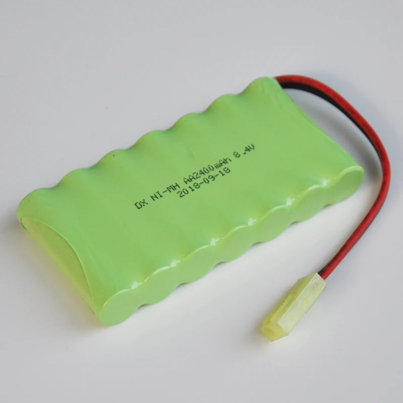 1-2 قطعة ni-mh 8.4 فولت AA بطارية قابلة للشحن 2400mah AA خلية ل RC سيارة هليكوبتر اللعب led ضوء الهاتف اللاسلكي TG المكونات
