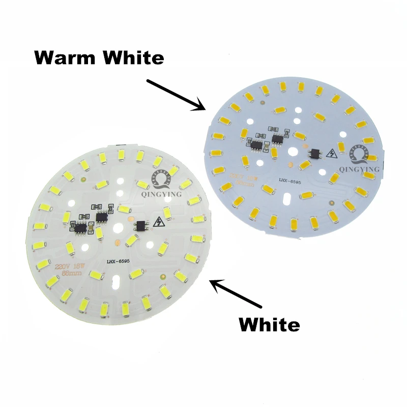 Imagem -04 - Smd Luz de Led Pcb Driver ic Integrado 88 mm Placa Blub de Alumínio para Iluminação de Lâmpadas de Led 10 Peças 220v 18w 5730