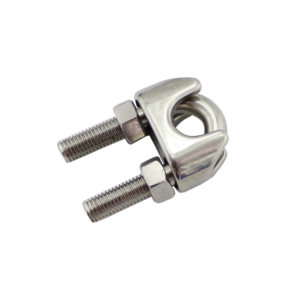 Corda del filo di Clip In Acciaio Inox 304 Wire Rope Grip Cavo Morsetti Pinza 2mm/3mm/5mm /8 millimetri