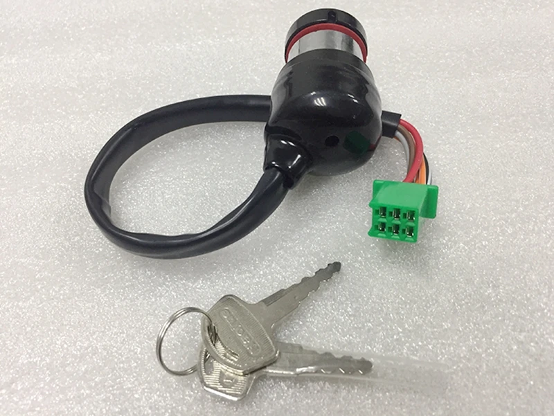 New motorcycle scooter GN125 6 wire line ignition switch power door lock set for Suzuki 125cc GN 125 electric spare parts