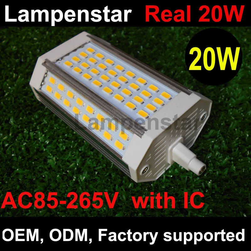 High power 18W 20W 30W led R7S light 118mm R7S lamp J118 R7S lamp replace 300W hologen AC110-240Vlampenstar