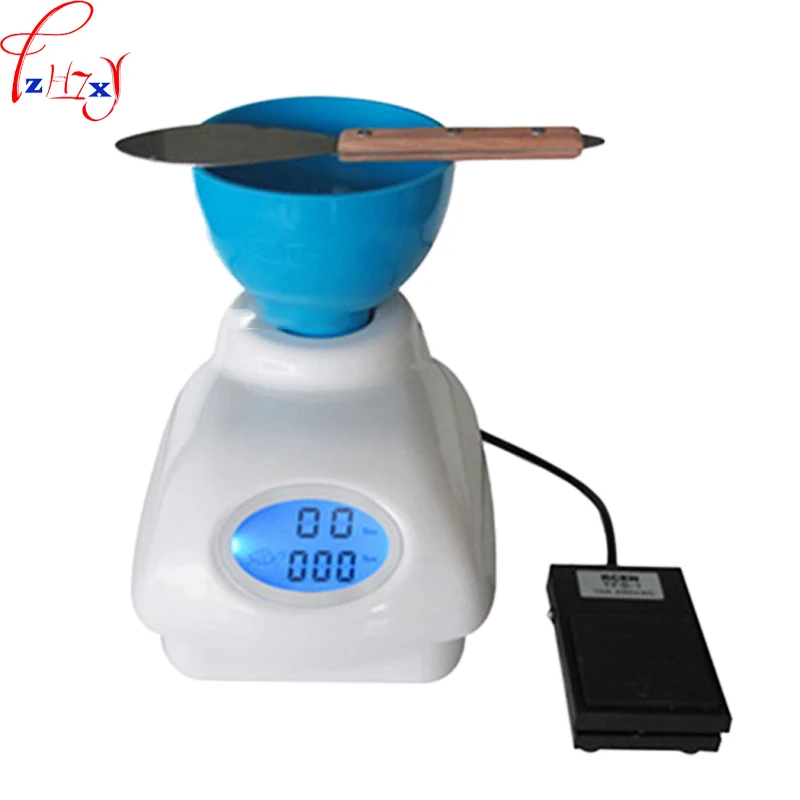 1 قطعة HL-YMC4 الراقية الطباعة الأسنان يموت خلاط LCD الجينات الانطباع المواد الجبس خلاط أدوات طب الأسنان 110/220 فولت