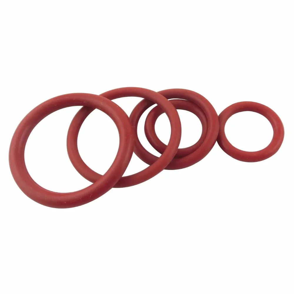 

Red Silicon Rubber O-rings 1mm Thickness 4/5/6/7/8/9/10/11/12/13/14mm Outside Dia. O Rings Seals Gasket Washer 500pcs