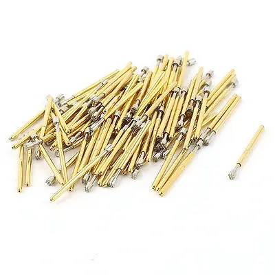 100Pcs P75-H2 1.3mm 9-Point Crown Tip Spring PCB Testing Contact Probes Pin